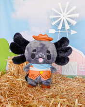 Load image into Gallery viewer, Cowboy Pebbles the Axolotl Plushie