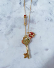 Load image into Gallery viewer, Lotus Seven Key Necklace