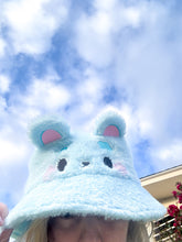 Load image into Gallery viewer, Nube the Blue Bear Bucket Hat

