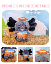Load image into Gallery viewer, Cowboy Pebbles the Axolotl Plushie