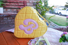 Load image into Gallery viewer, Vintage Heart Doll Purse Yellow