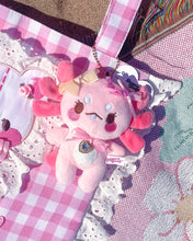 Load image into Gallery viewer, Maxolotl the Axolotl Plushie Coquette Keychain