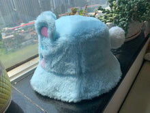 Load image into Gallery viewer, Nube the Blue Bear Bucket Hat
