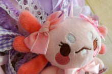 Load image into Gallery viewer, Maxolotl the Axolotl Plushie Coquette Keychain
