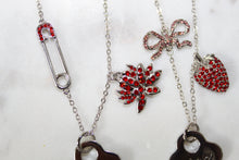 Load image into Gallery viewer, Strawberry and Lotus Seven Key Necklaces