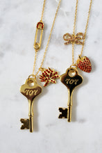 Load image into Gallery viewer, Strawberry and Lotus Seven Key Necklaces