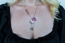 Load image into Gallery viewer, Strawberry and Lotus Seven Key Necklaces