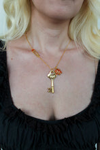 Load image into Gallery viewer, Strawberry and Lotus Seven Key Necklaces