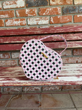 Load image into Gallery viewer, Pastel Goth gingham Heart Bag