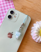 Load image into Gallery viewer, Nube the Blue Bear Phone Charm