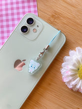 Load image into Gallery viewer, Nube the Blue Bear Phone Charm