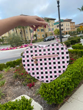 Load image into Gallery viewer, Pastel Goth gingham Heart Bag