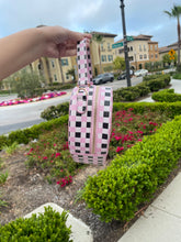 Load image into Gallery viewer, Pastel Goth gingham Heart Bag