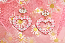 Load image into Gallery viewer, Poodle Gingham Earrings