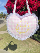Load image into Gallery viewer, Gingham Heart Tote
