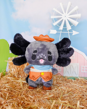 Load image into Gallery viewer, Cowboy Pebbles the Axolotl Plushie
