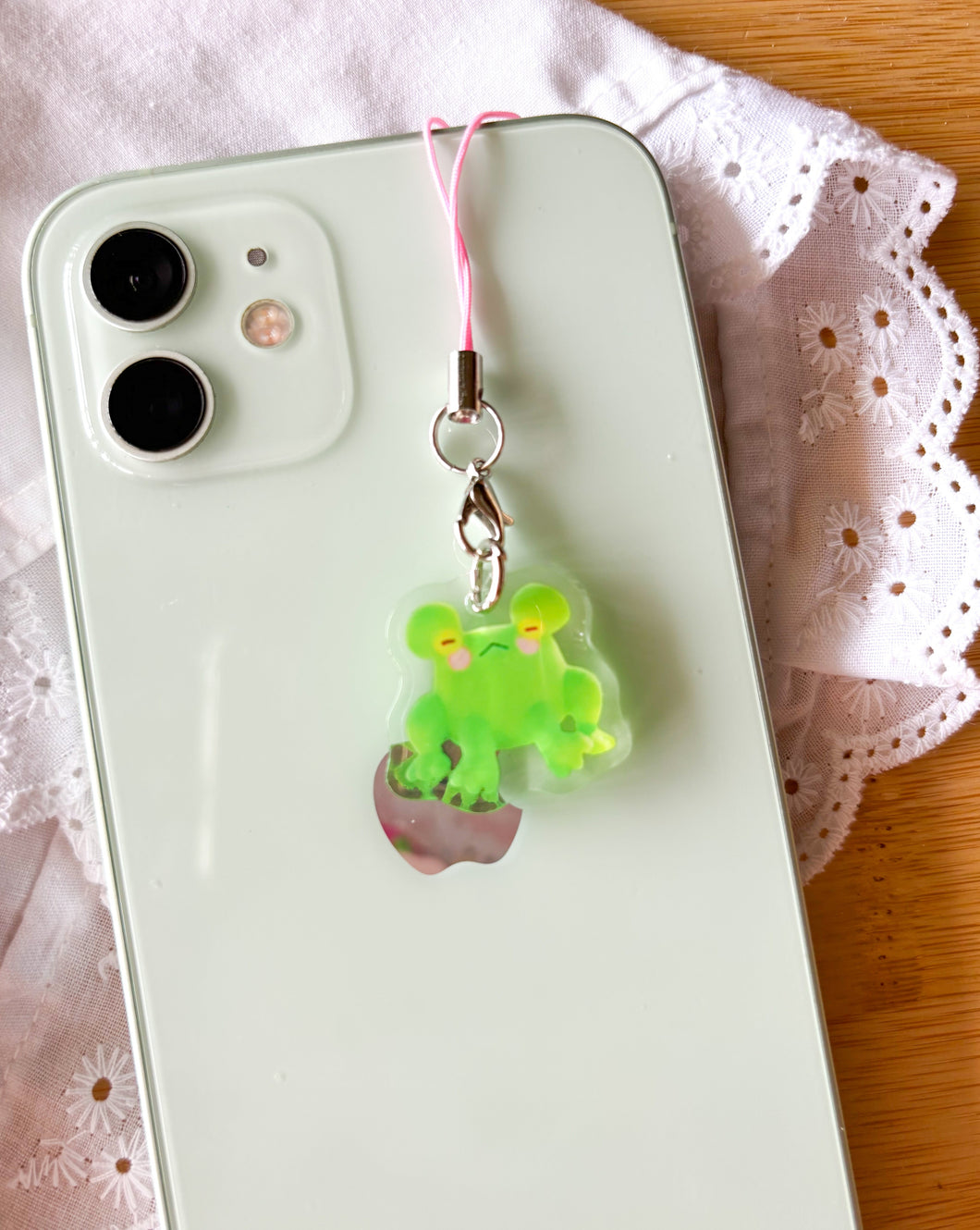 Gunther the Frog Plushie Phone Charm