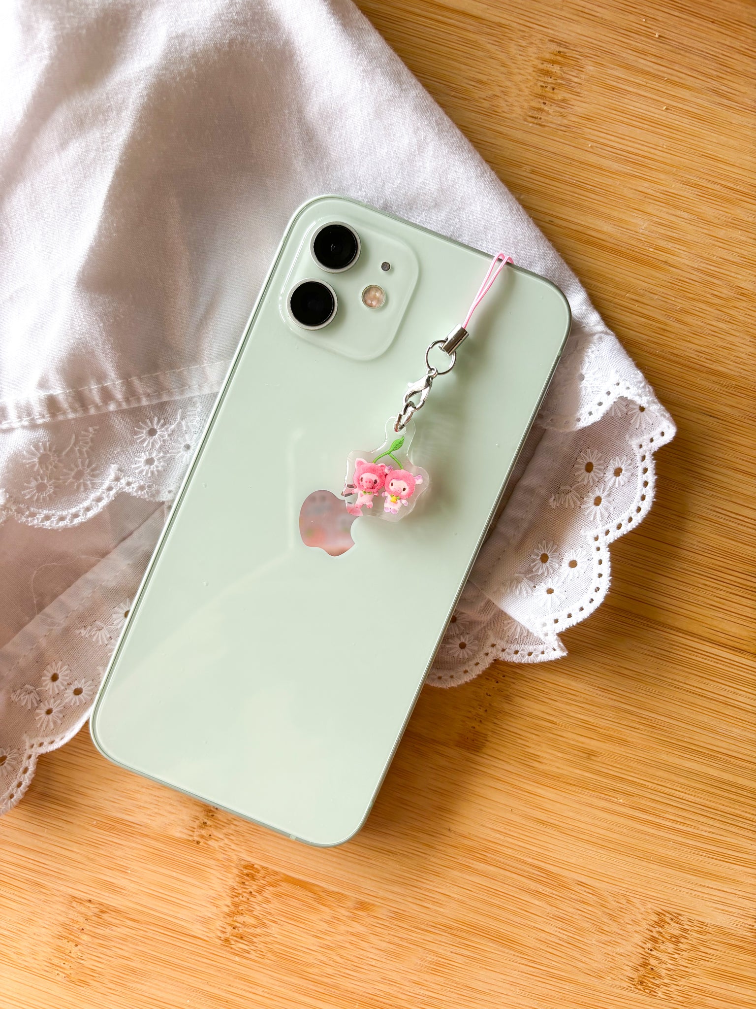 Cherry Plushie Phone Charm – BasuraGang