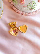 Load image into Gallery viewer, Coquette Bow Locket Earrings
