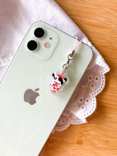 Load image into Gallery viewer, Jolene the Cow Devil Plushie Phone Charm
