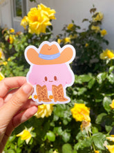 Load image into Gallery viewer, Cowboy Pink Ball Sticker
