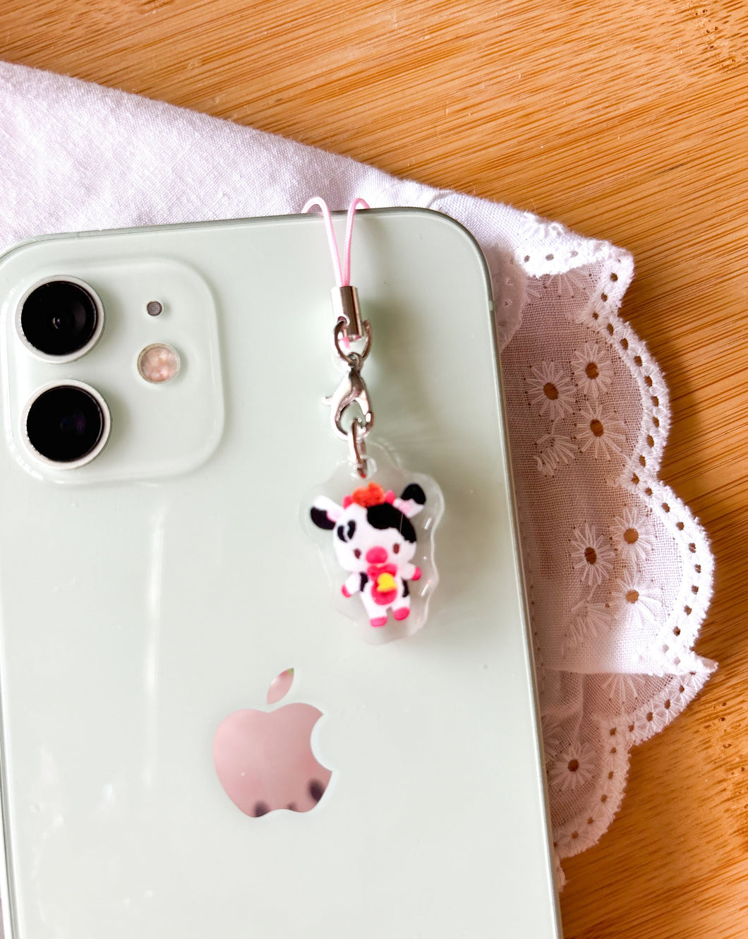 Jolene the Cow Devil Plushie Phone Charm