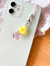 Load image into Gallery viewer, Yema the Duck Clown Plushie Phone Charm
