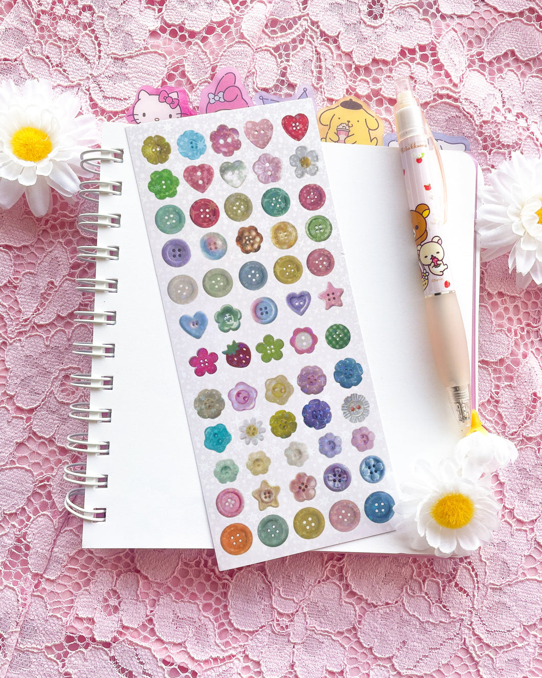 Buttons Sticker Sheet