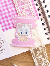 Load image into Gallery viewer, I Cannot Survive Sticker
