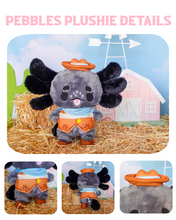 Load image into Gallery viewer, Cowboy Pebbles the Axolotl Plushie
