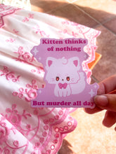 Load image into Gallery viewer, Murder Kitten Sticker
