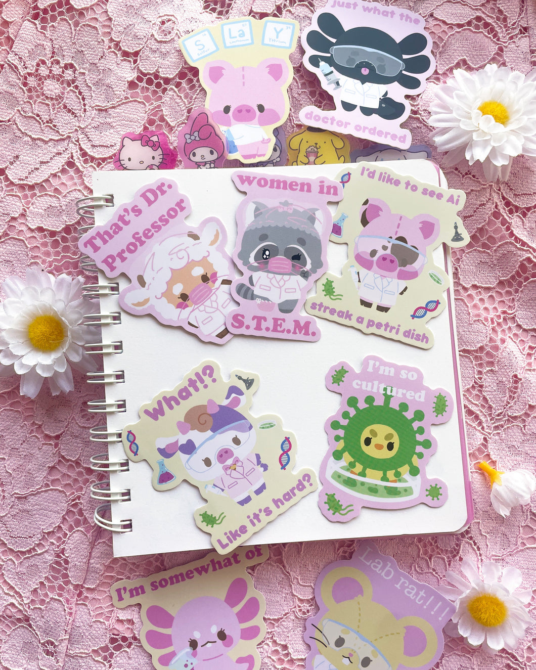 Science Gang Sticker Set
