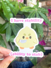 Load image into Gallery viewer, Ability to Stab Sticker
