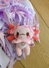 Load image into Gallery viewer, Maxolotl the Axolotl Plushie Coquette Keychain
