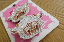 Load image into Gallery viewer, LuckyLucy the Lamb Gyaru Rhinestone Hairclips
