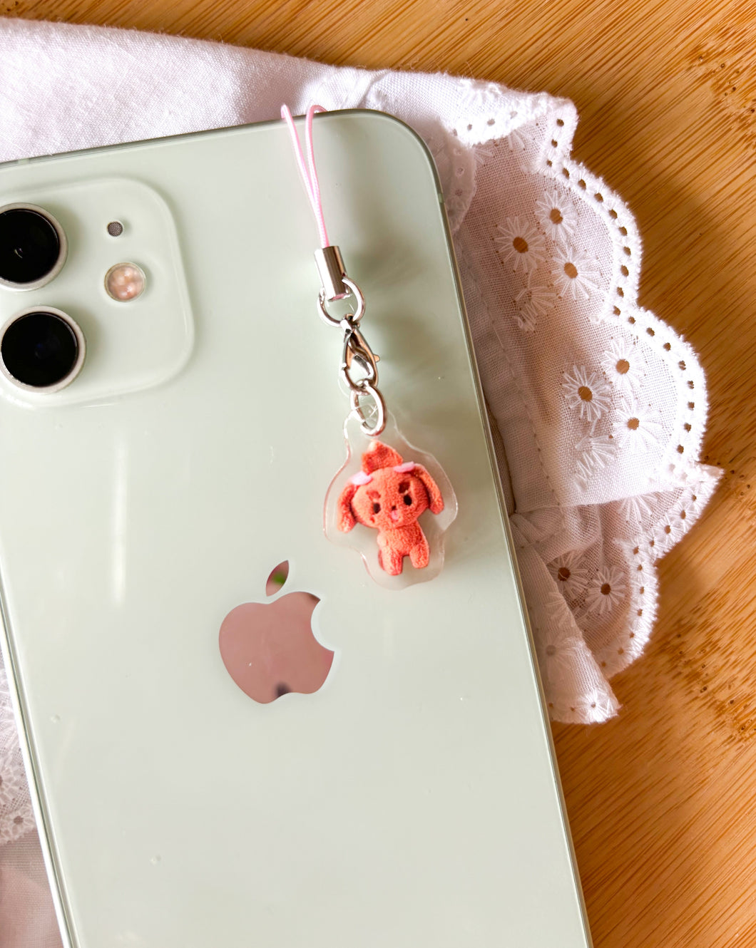 Chispa the Poodle Plushie Phone Charm