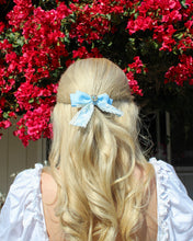 Load image into Gallery viewer, Coquette Blue Rhinestone Hairclips
