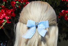 Load image into Gallery viewer, Blue Heart Rhinestone Hairclips
