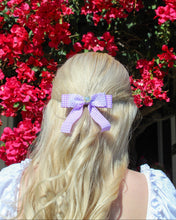 Load image into Gallery viewer, Lavender Heart Rhinestone Hairclips
