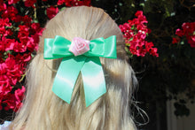 Load image into Gallery viewer, Pink Rosette Hairclip
