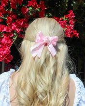 Load image into Gallery viewer, Pink Princess Rose Hairclips
