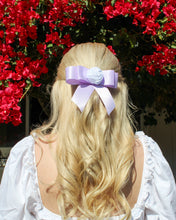 Load image into Gallery viewer, White Rosette Hairclip
