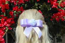 Load image into Gallery viewer, White Rosette Hairclip
