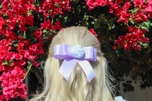 Load image into Gallery viewer, White Rosette Hairclip
