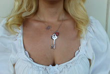Load image into Gallery viewer, Strawberry and Lotus Seven Key Necklaces
