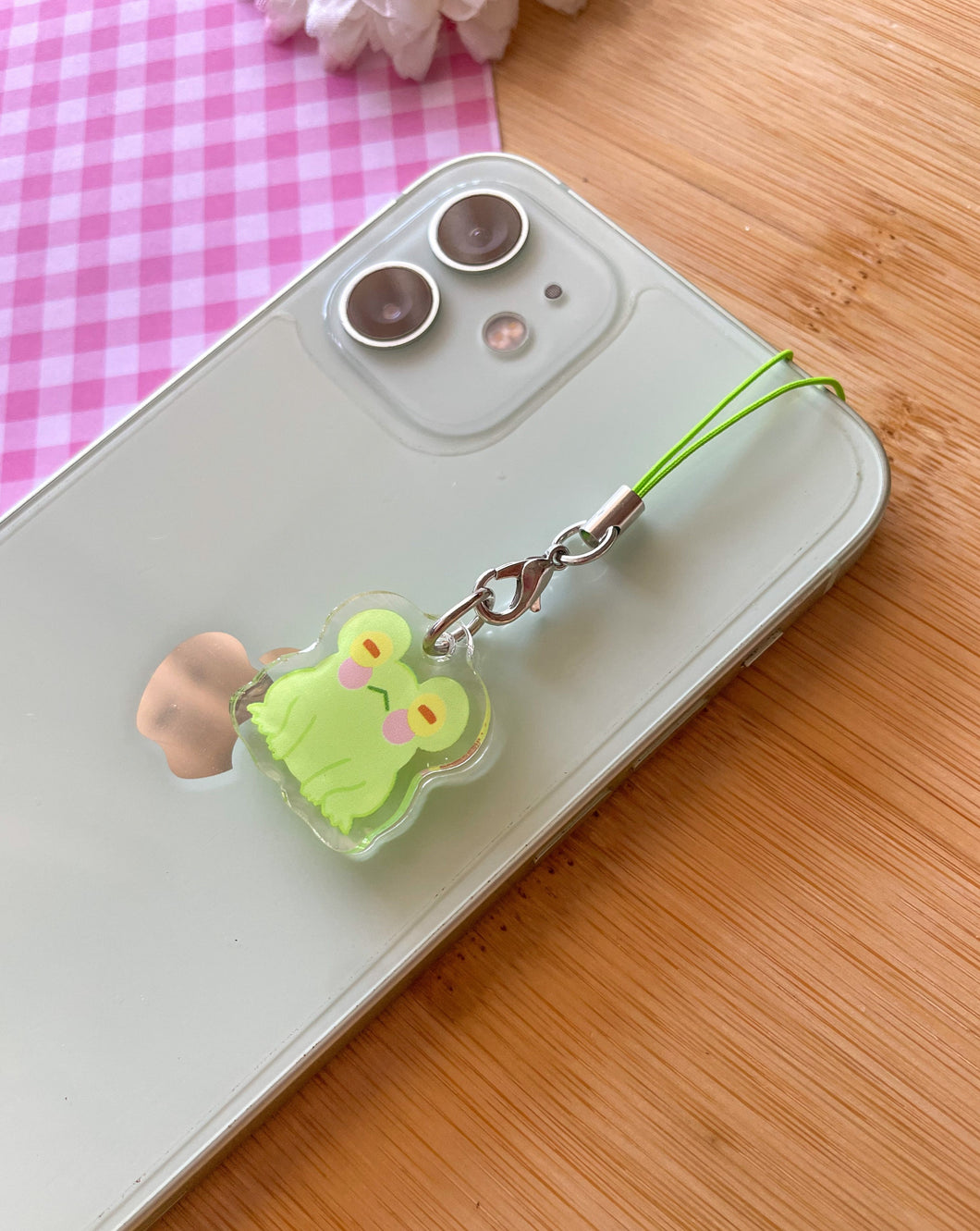 Gunther the Frog Phone Charm
