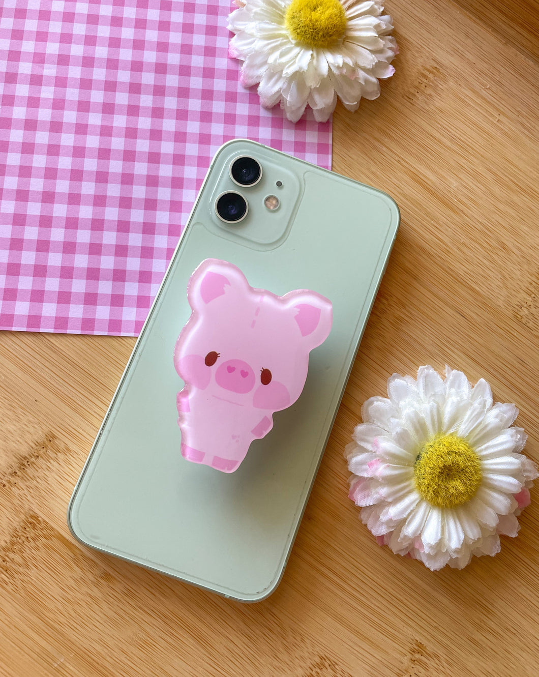 Biscuit the Pig phone grippy