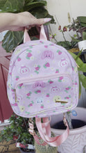 Load and play video in Gallery viewer, Strawberry Picnic Canvas Backpack
