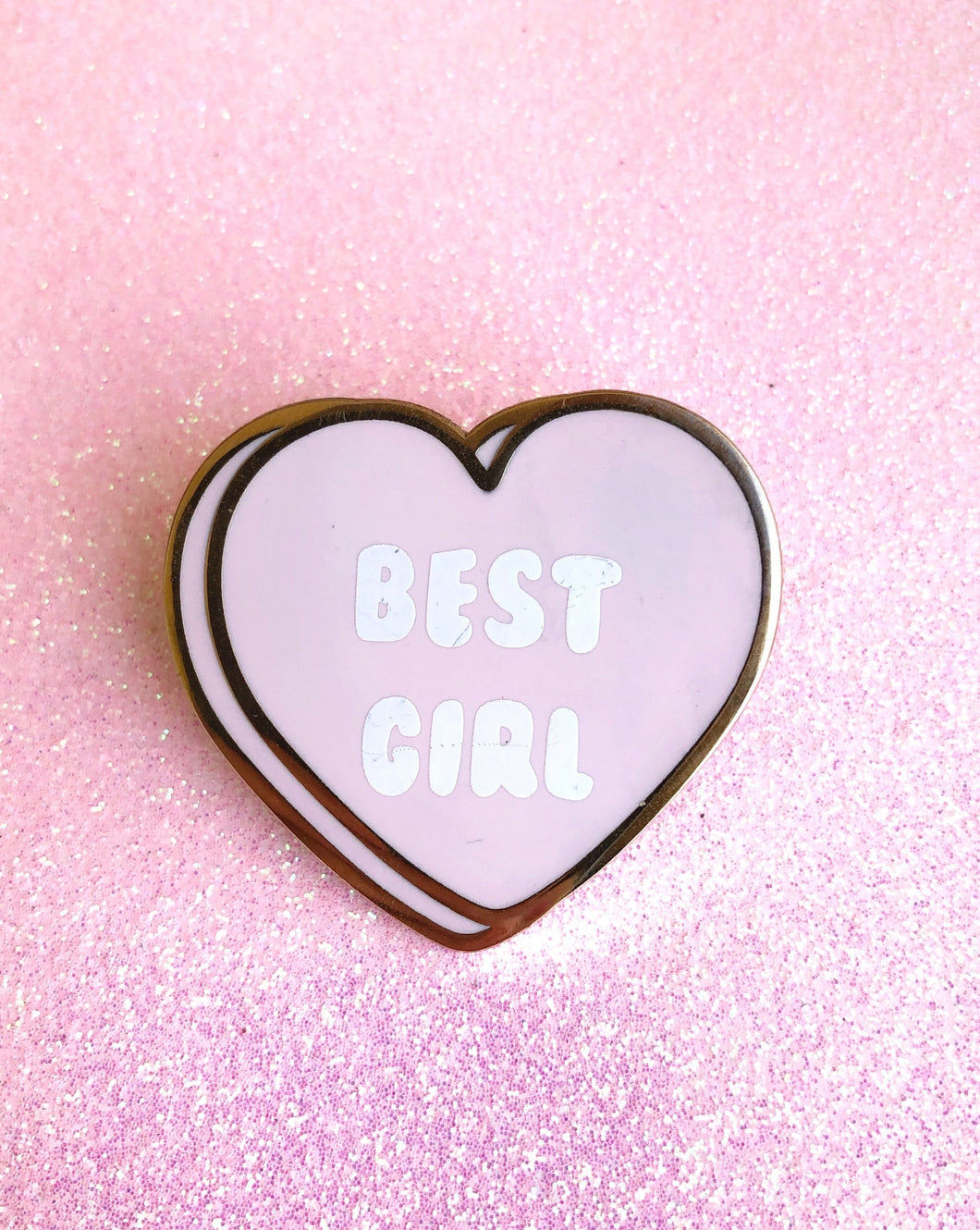 Best Girl Sweet Hearts Enamel Pin