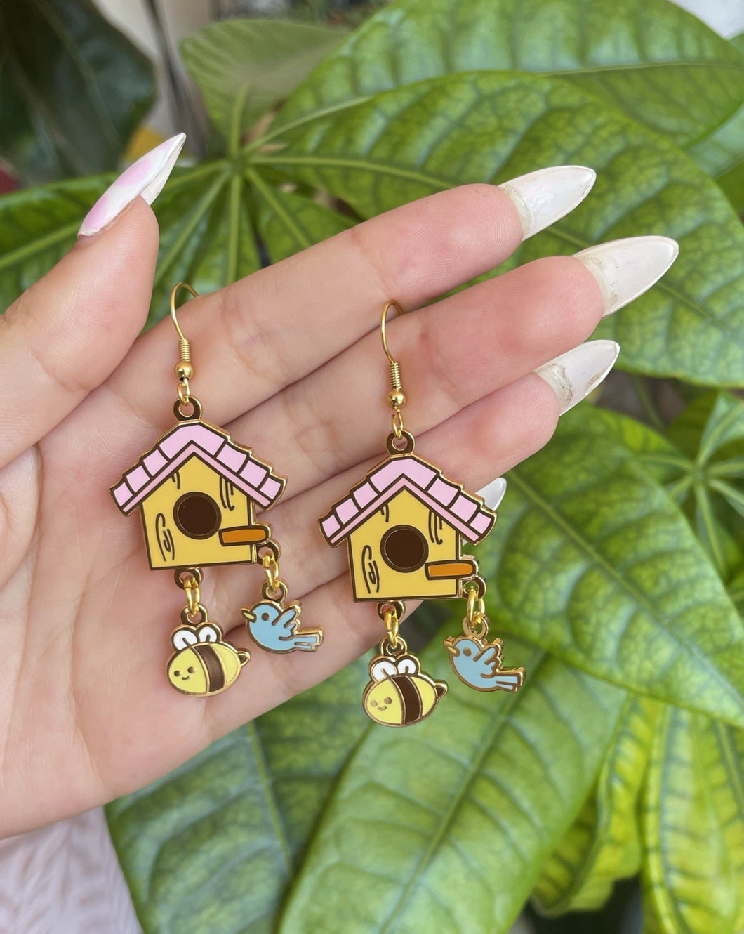 Birdhouse Earrings